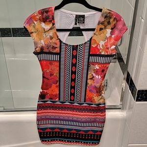 Stretchy multi-colored dress